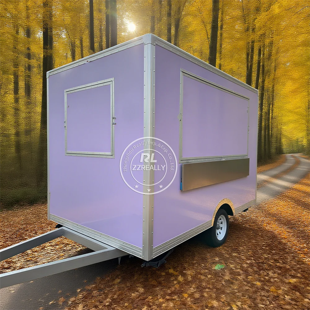 

Concession Fast Food Trailer Mobile Hot Dog Sandwich Hamburger BBQ Taco Catering Cart Trailer Snack Food Truck For Sale