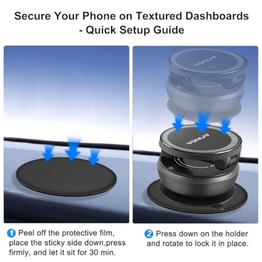 حامل هاتف مغناطيسي للسيارة 2025 ترقية مع 96LBS Ultra Suction 2800gf مغناطيس قوي 360 قابل للتعديل بدون استخدام اليدين قسط #4