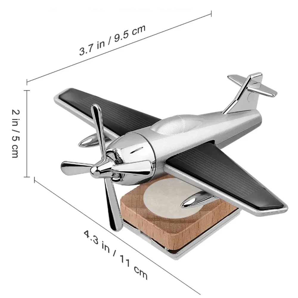 

Вращающийся самолет на солнечной энергии, автомобильный парфюм, орнамент, украшение интерьера, твердый ароматерапевтический светильник, аромат, роскошный декор автомобиля