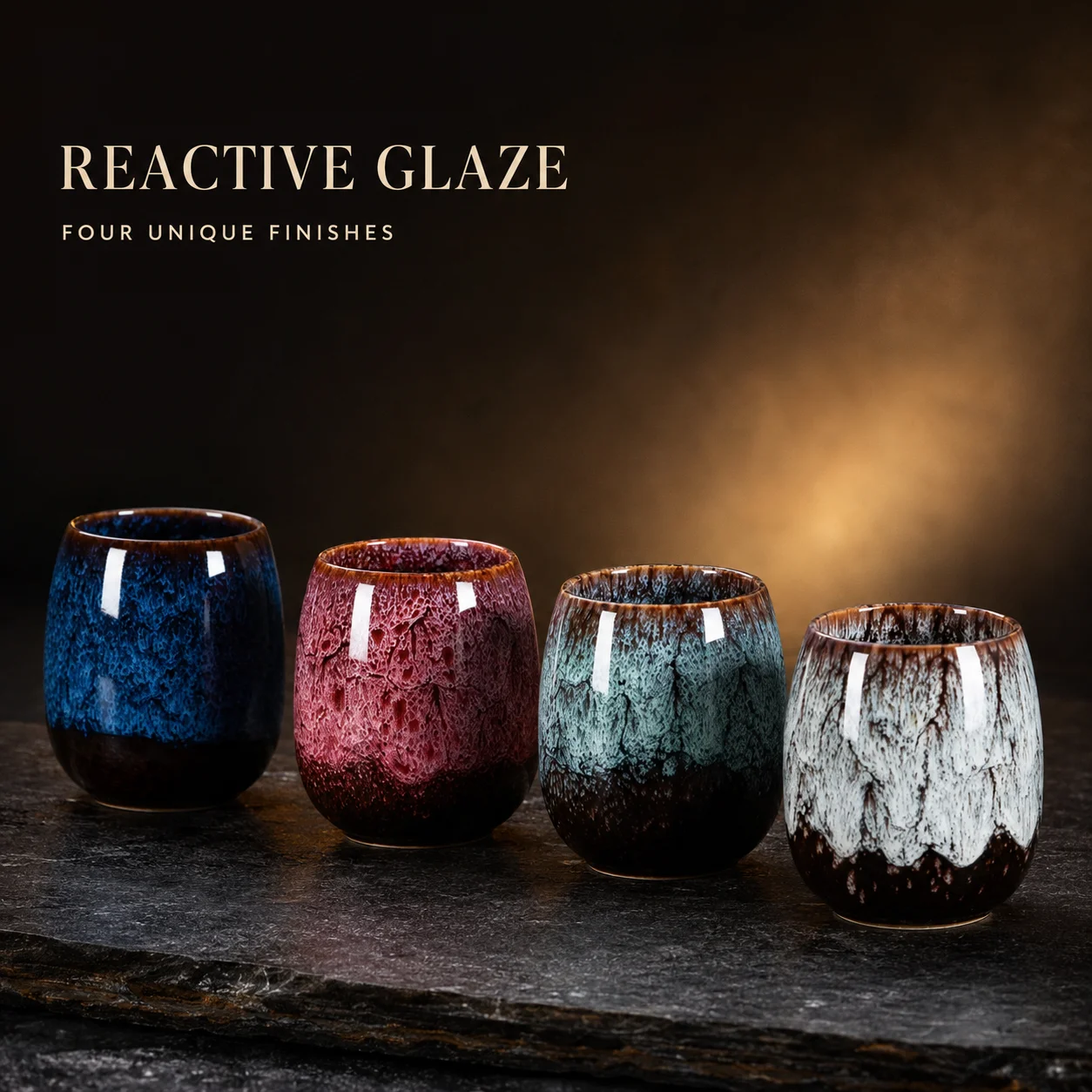 Creative Kiln-Change Glaze Ceramic Cup for Tea & Coffee - Premium Elegant Handmade Durable Heatproof Non-Slip Personal Mug Gift