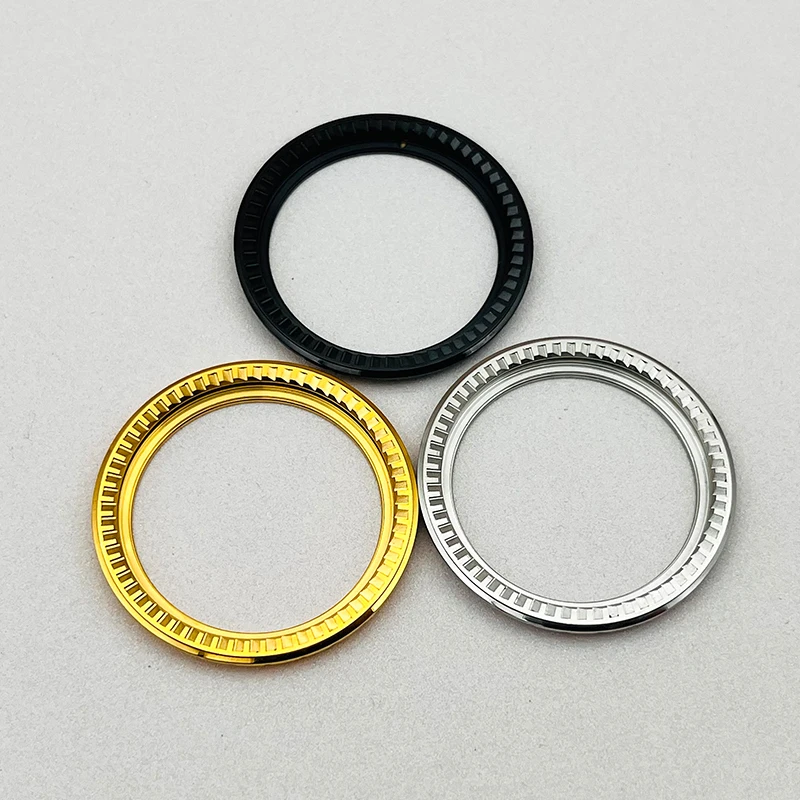 Корпуса часов с PVD-золотого, серебристого и черного цвета, ободки с наклонным безелем, подходят для Seiko SKX007 SKX009 SKX011 SRPD, ремонт часов, запасные части