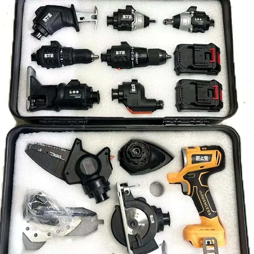 Woodworking Electric Drill, Electric Saw, Hole Opening Air Drill Wrench Set, Drill Bit Curve Saw, Drill Bit Impact Wrench