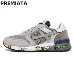 PREMIATA New Designer Luxury Men's Shoes Retro Couple Shoes Flat Low Top Student Shoes Top Quality