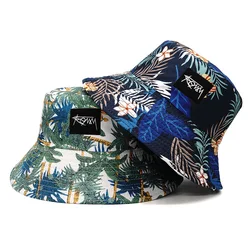 Large Brim Fisherman Hat Reversible Hawaii Korean Spring Summer For Men Women Streetwear Panama Bob Hiphop Buckets Cap