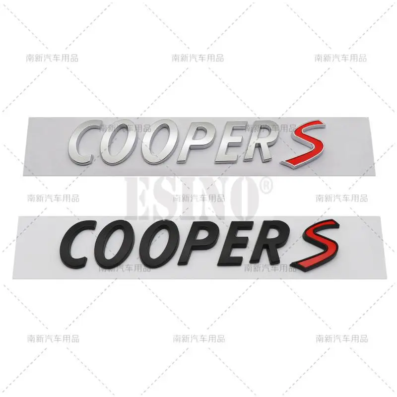 

Car Styling Cooper S 3D ABS Adhesive Emblem Trunk Badge Fender Sticker Body Decal for Mini Cooper