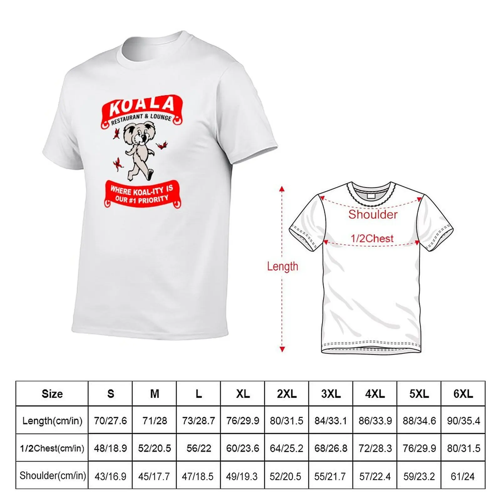 Koala Restaurant And Lounge T-Shirt oversized t shirt sports fans shirts men graphic