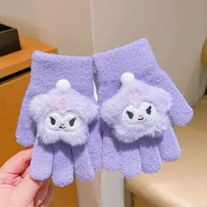 Kawaii Kawaii Strick Sanrio Kawaii Kuromoroll Kuromi Melodie Star Starry Puppe Heiße Division Glove Geschenk Weihnachtsgeschenk 6 Hauptverkaufshandschuhstar - №4