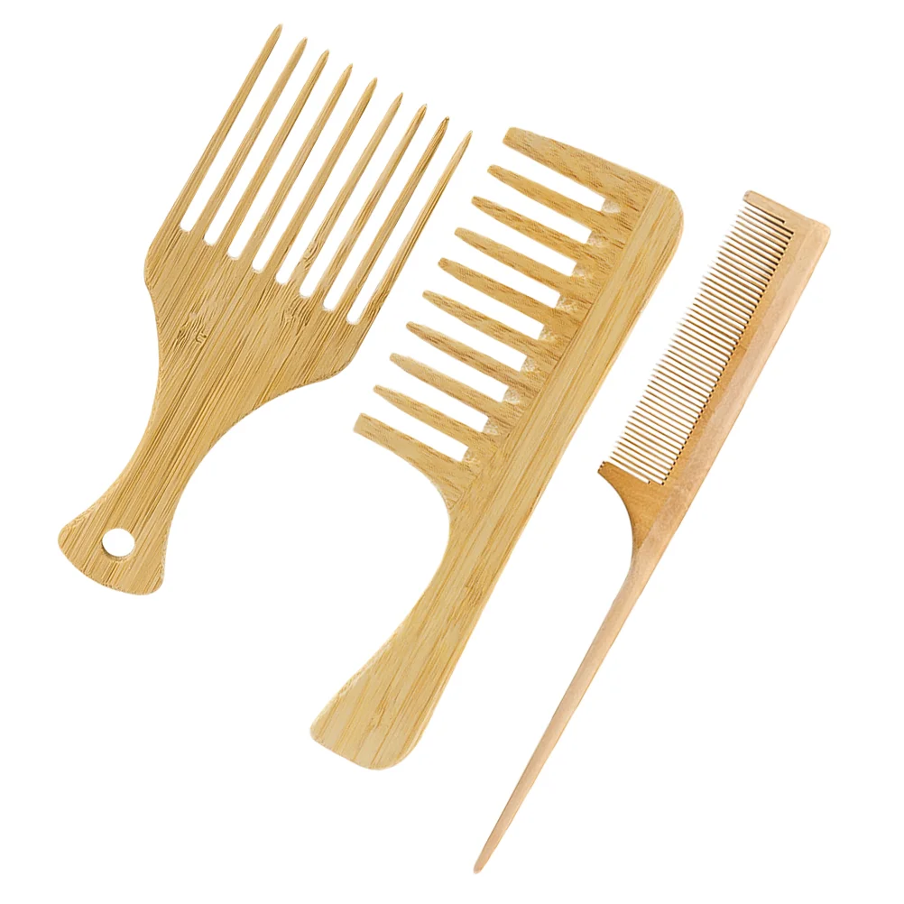 Styling Comb for Men Mens Combs Pointed Tail Flat Top Hair Bamboo Hairstylist Miss