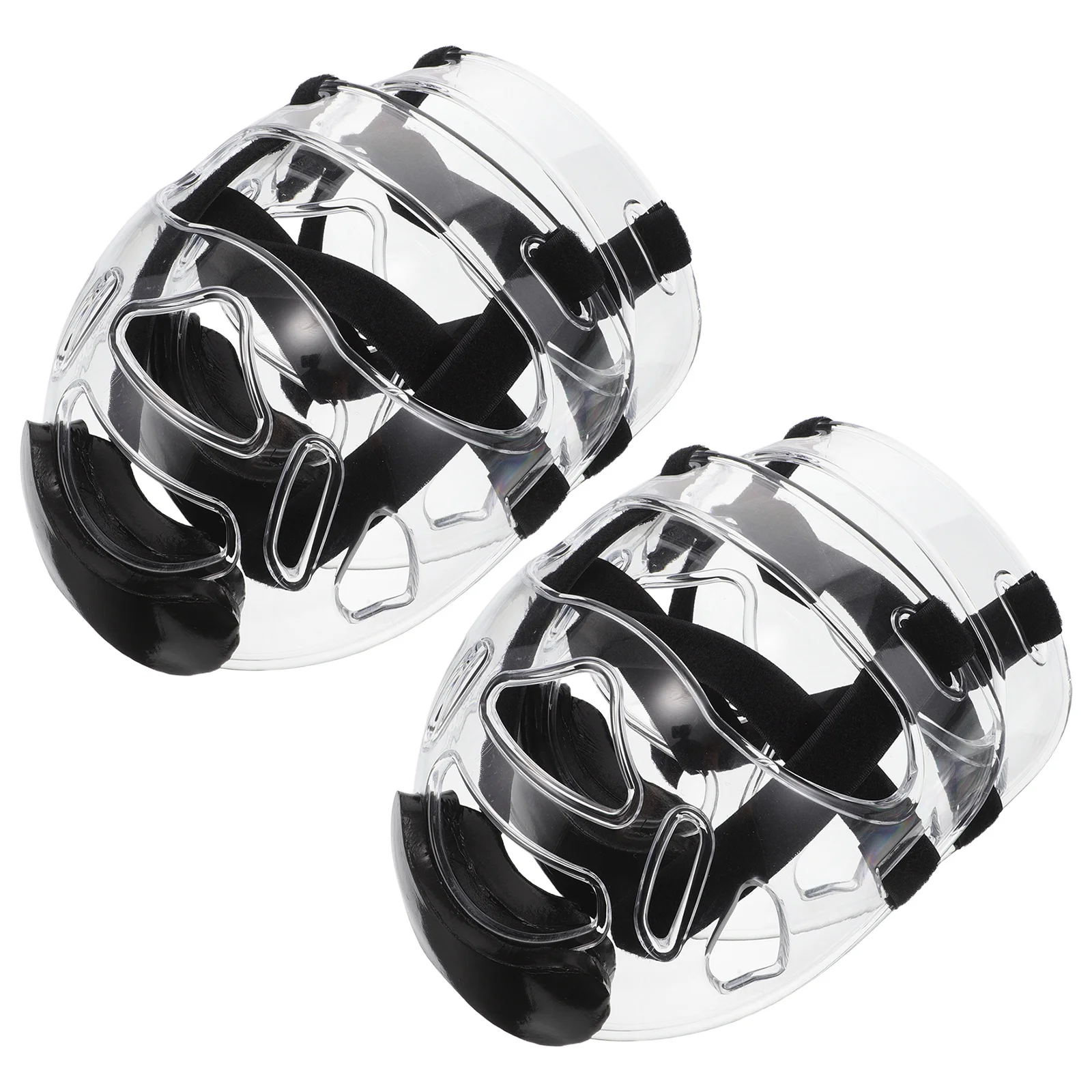 2 قطعة واقي الوجه التايكوندو قابل للفصل خفيف الوزن لكامل الوجه أغطية الرأس لكيك بوكسينغ الملاكمة فنون الدفاع عن النفس التدريب مقاوم للصدمات #6