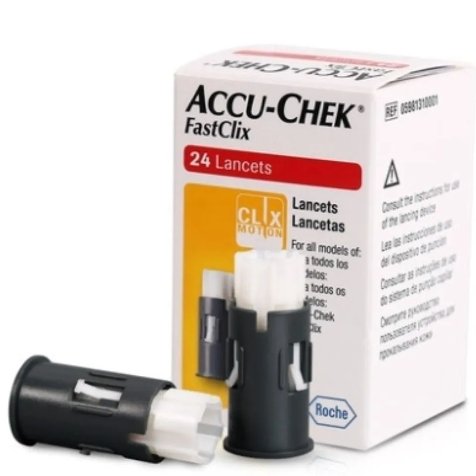 Accu Chek FastClix Pen Lancing Device Kit with 24 lancets