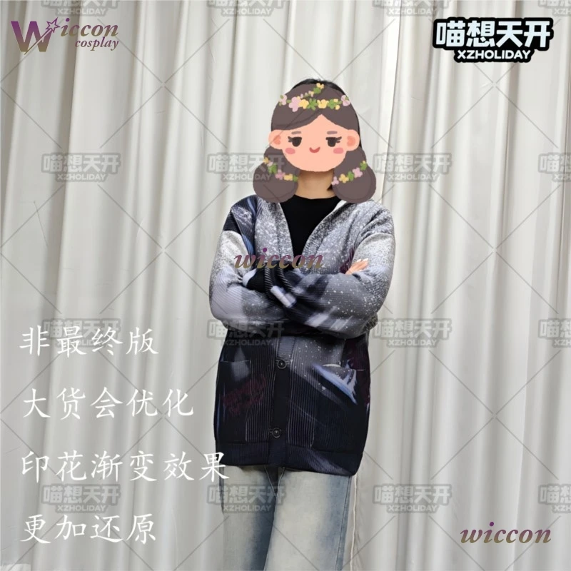 

Mag/ Love And Deepspace Slyus Cosplay Outfit Game Wig Women Mens Knitted Cardigan Daily Wear Sweater Couple Suit