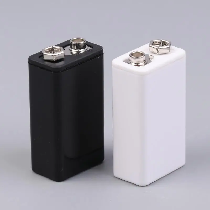 1/5/8Pcs 9V Type-C Battery Case 6F22 Lithium Battery Storage Box Square Battery Holder Portable Battery Clip Container