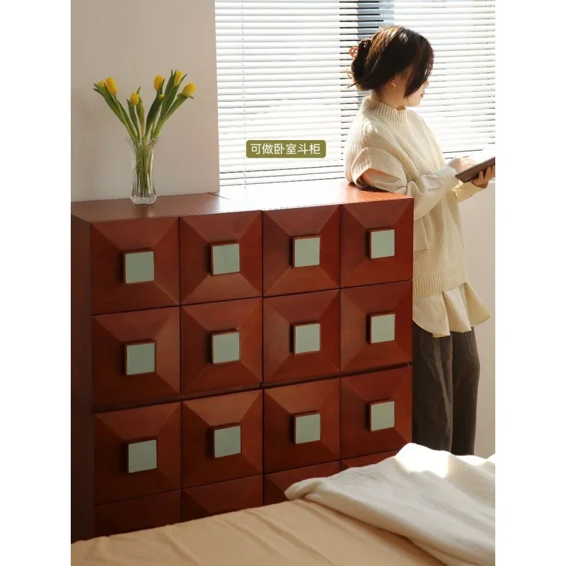 Armario combinado Modular, mesita de noche, cómoda de suelo, mueble lateral de salón, mueble con puerta de tarjeta, piel de segunda mano