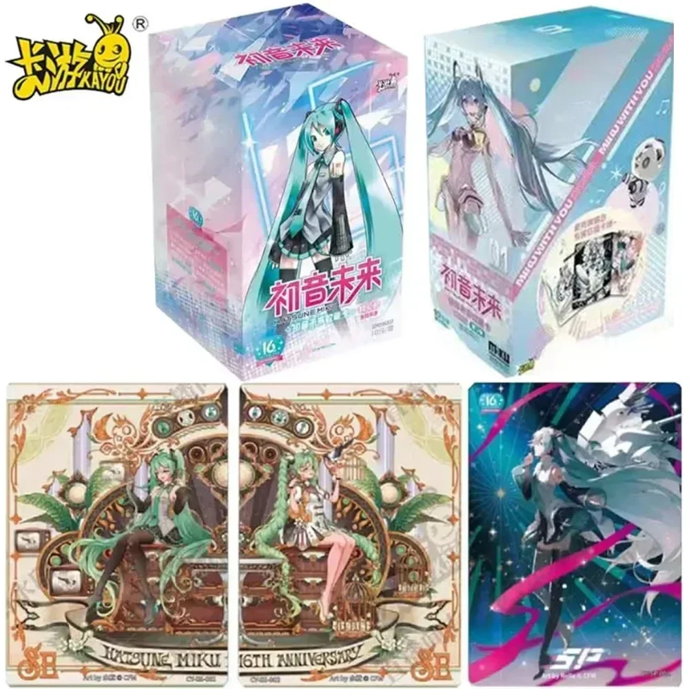 KAYOU Hatsune Miku Card First Sound Card Birthday Movement Greet Hatsune Miku 16th Anniversary Collection Cards Toy Gifts