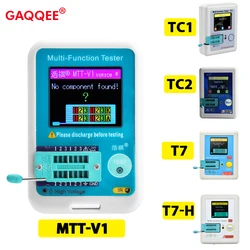 TCR-T7 MTT-V1 LCR-TC1 Tester próbnik elektroniczny wysoka precyzja cyfrowy miernik LCD pojemności dioda trioda ESR MOS/PNP/NPN LCR MOSFET TFT