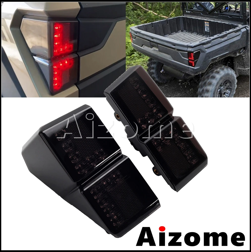 

12V Waterproof UTV Tail Lights LED Taillight For Polaris Ranger 1000 CREW NSTR BC XP Rear Running Light Brake Stop Lamp 18-2022