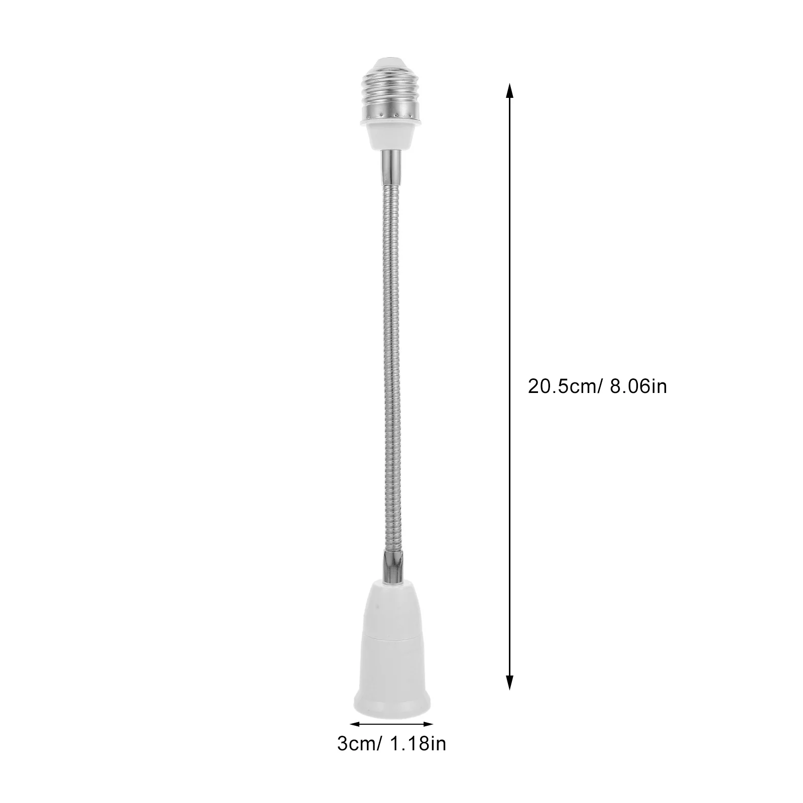 E27 Flexible Extension Sockets Adapter Adjustable Bulb Extender for Home Lighting Recessed Fixtures Bulb Sockets Extension