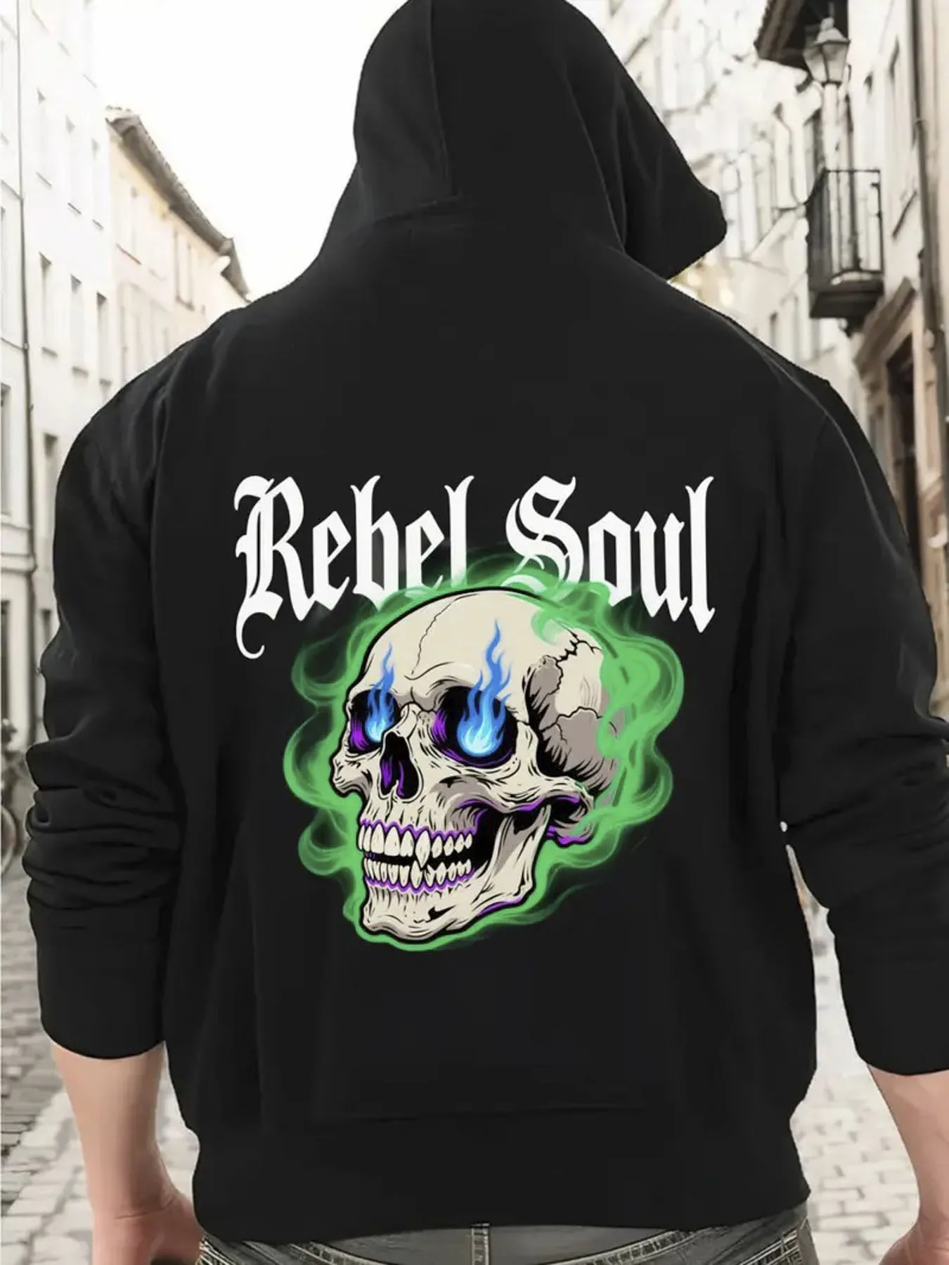 

Осенние и зимние мужские и женские толстовки с графическим принтом Soul Skull, повседневные свободные брендовые уличные спортивные тренировочные бренды