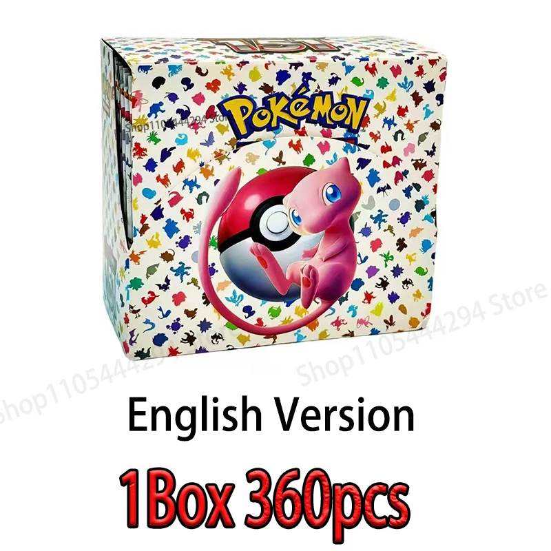 360Pcs Pokémon Trading Cards Prismatic Evolutions Mega Evolution Sun&Moon Team Up Hidden Fates 151 English Edition Trading Cards