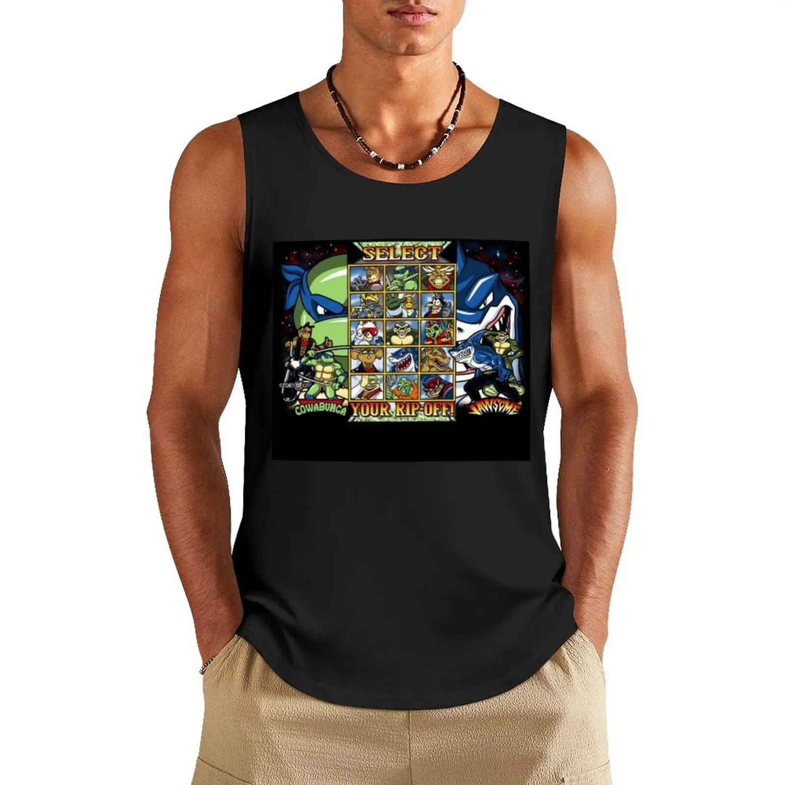 Character Select Tank Top bodybuilding men clothes Vest for boy anime