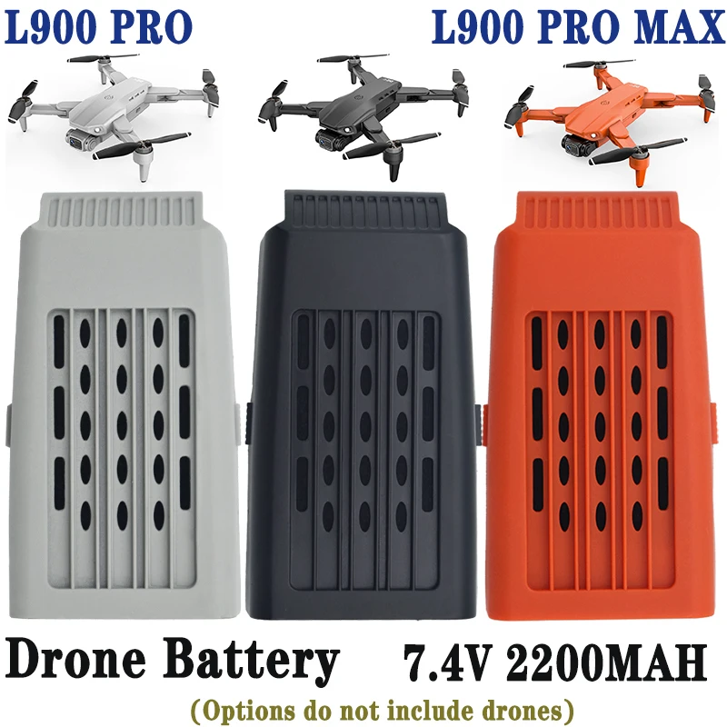 Batterie Lithium Rechargeable pour Drone L900 Pro, 7.4V, 2200mAh, Accessoire de Rechange pour Quadrirotor RC