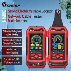 TOOLTOP 400V Cable Locator Underground Wall Cable Water Pipes Tracker Circuit Break Short Test Multimeter Network Tester 3 in 1