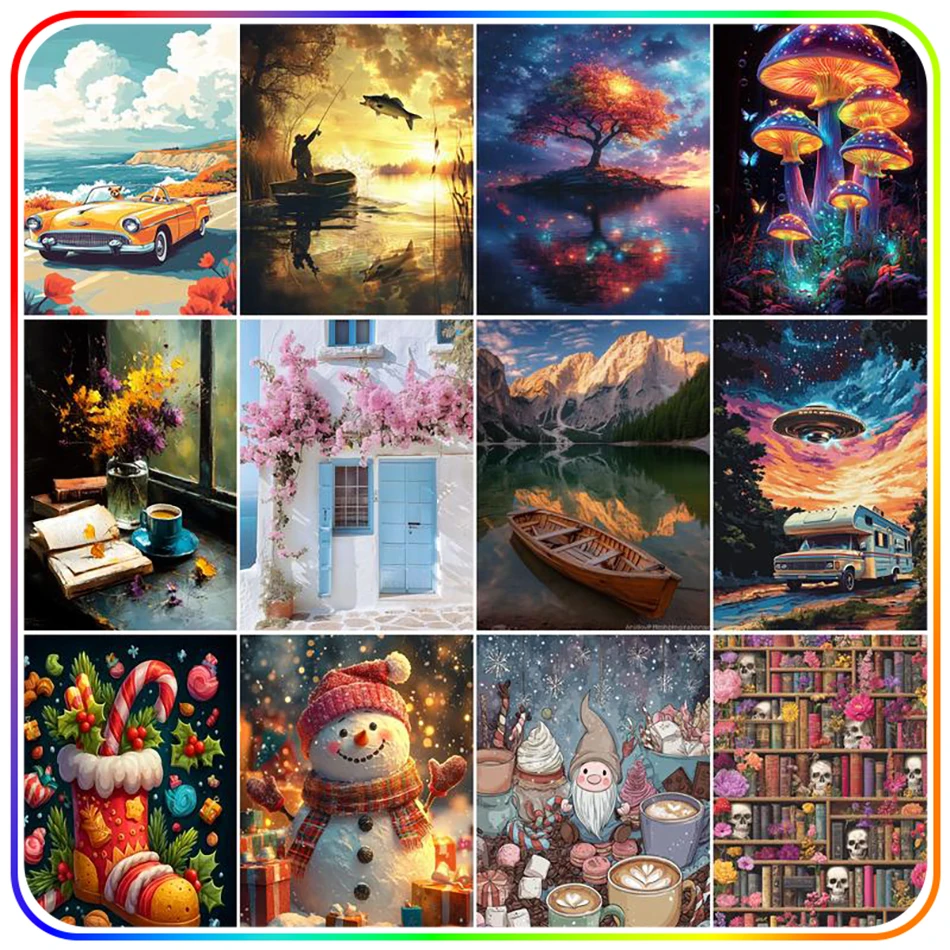 

SDOYUNO 5D Diamond Painting Cartoon For Handiwork Diamond Art Paintings Cross Stitch Kits Needle Arts Craft Embroidery Diy Craft