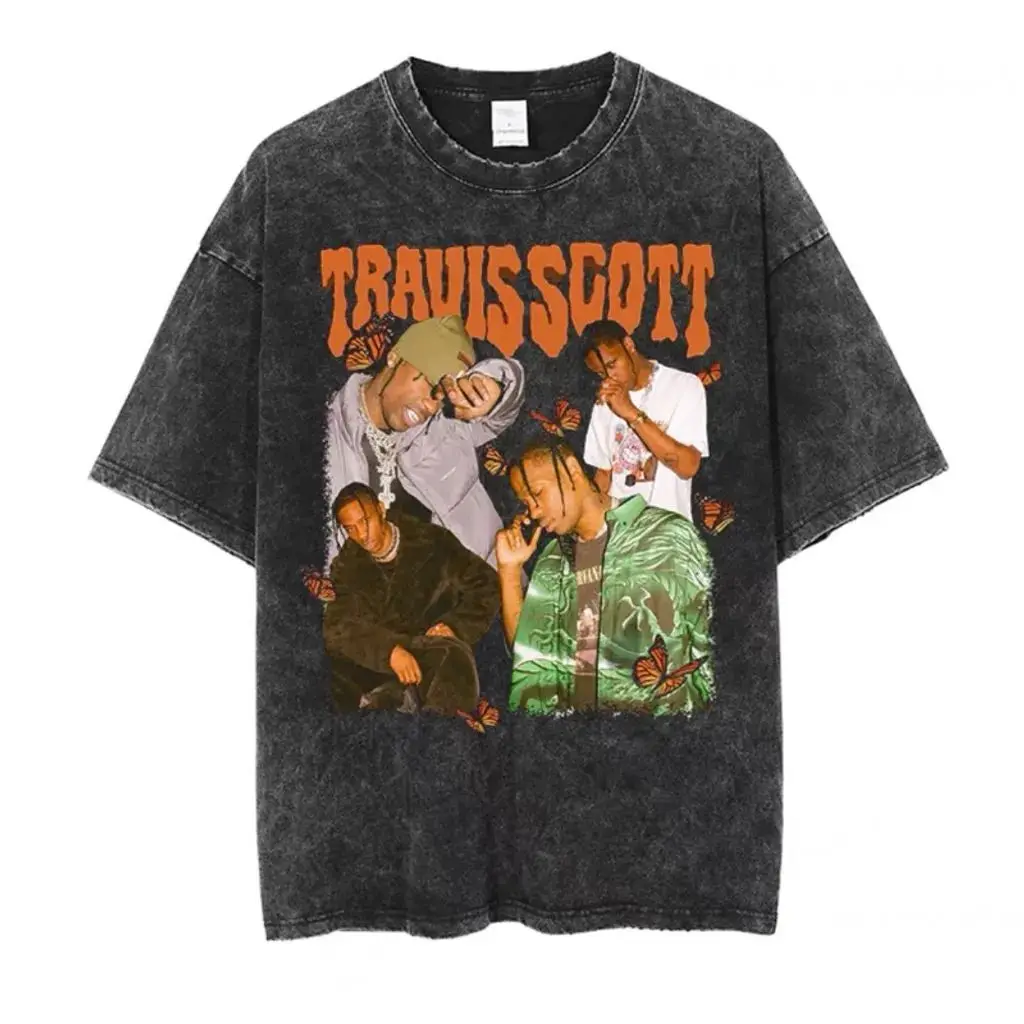 أنماط The Rapper Print القابلة للغسل للرجال والنساء مناسبة للرجال والنساء فضفاضة وعصرية ومريحة وقابلة للتنفس #1