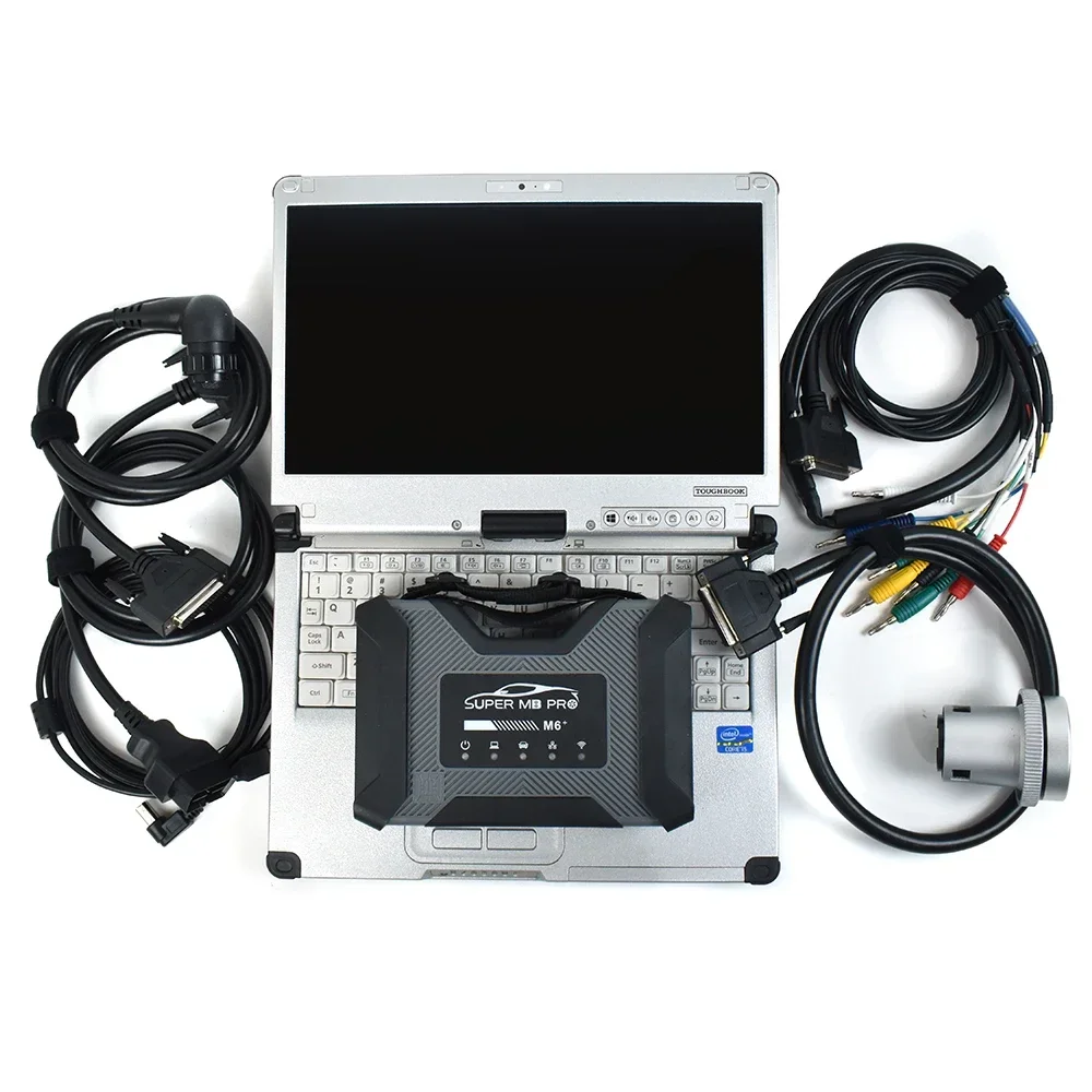

Super MB Pro M6 Wireless Star Diagnosis Tool with Software Laptop CF C2 Pk C4 C5 C6 Doip Xentry Das Epc Wis