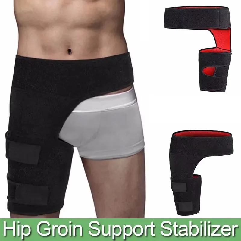 

Hip Brace Thigh Compression Sleeve, Hamstring & Groin Compression Support Wrap for Hip Pain Relief, Sciatica,Quad Muscle Strains