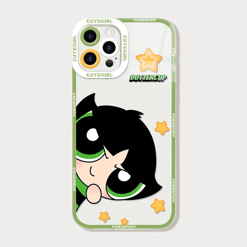Funda transparente anime P-Powerpuff Girls para Xiaomi POCO X8 Pro Max X7 X6 Neo X5 X3 F7 F8 Ultra F6 F5 F3 M8 M7 M6 PRO 4G 5G M5S 3