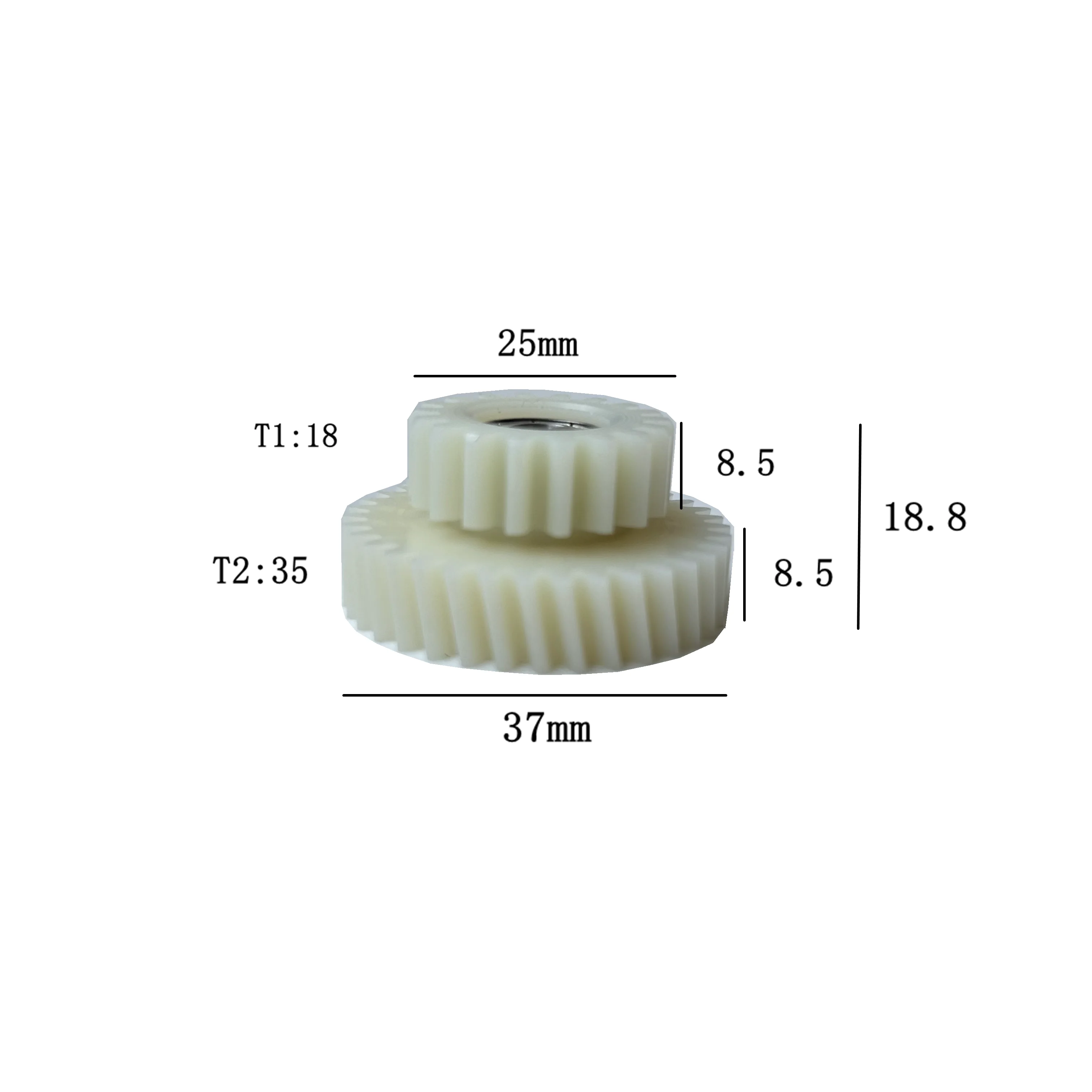 Shengyi DGW12MS Motor Nylon Gear Set Spare Part for Syi Helical Geared Hub Motor Replacement