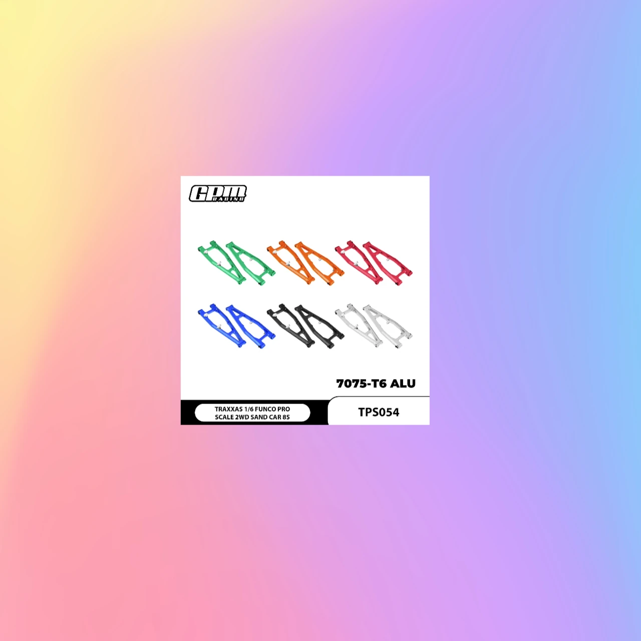 

GPM 7075 Alloy Front Upper Suspension Arms For TRAXXAS 1/6 Funco Pro Scale