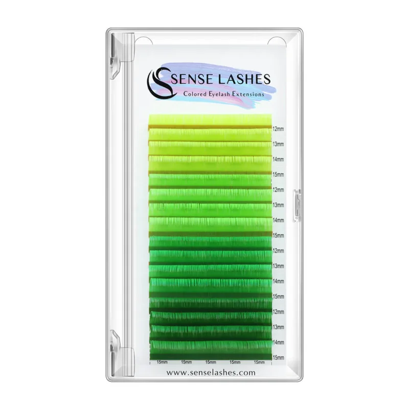 

SENSE LASHES Art Series 16 Rows Colored Lash Extensions Mix Color Colorful Individual Lashes Classic Ombre Eyelash Extensions