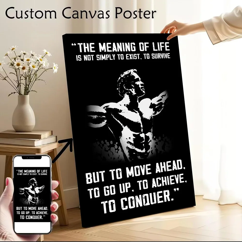 Arnold Quotes Printed Canvas Poster Personalized High Quality Wall Art Paintings for Room Decorations Home Decor Ornaments Mural