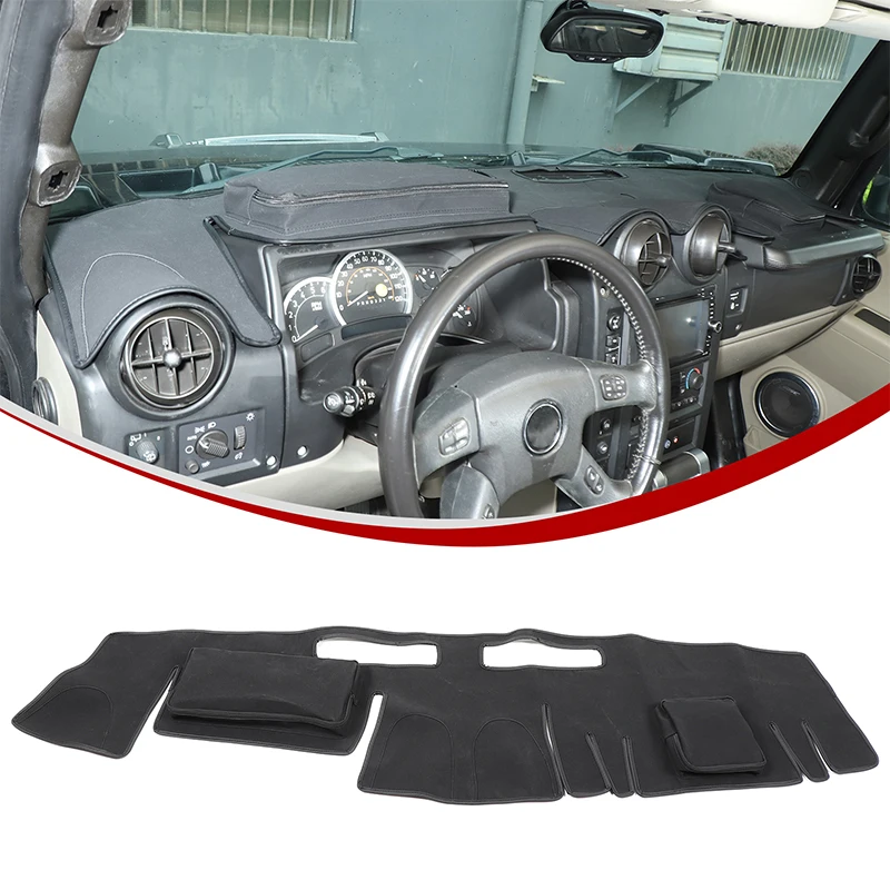 

For Hummer H2 2003-2009 Black Car styling instrument panel storage sun protection and UV mat interior modification accessories