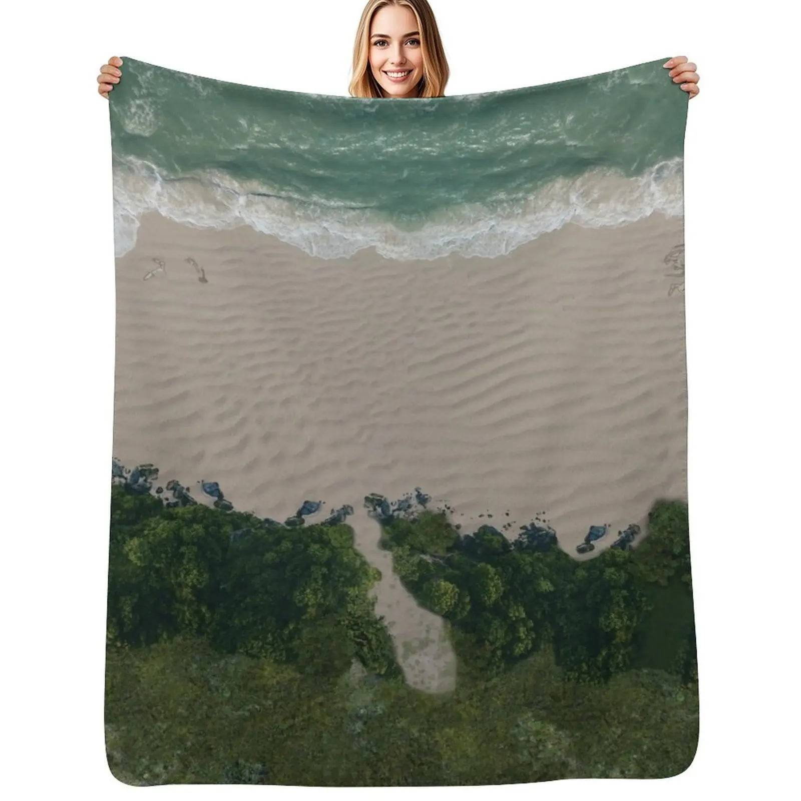 

Beach Design 001 Battle Map for Table Top Gaming RPG Miniatures Throw Blanket Softest Sofa Throw Blankets For Baby Blankets