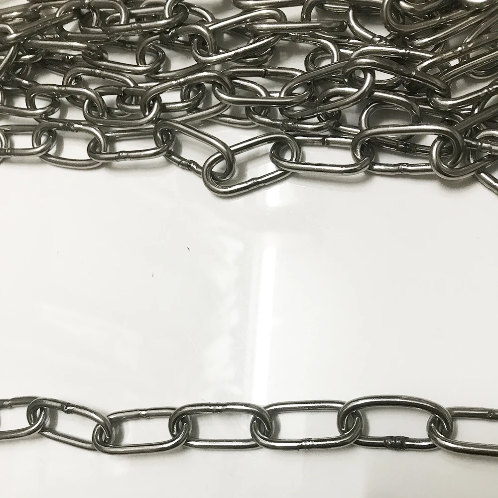 304 Stainless Steel Chain Pet Dog Chain Iron Ring Chain Clothes Swing Swing Traction Lifting Chain Anti-rust and Anti-corrosion