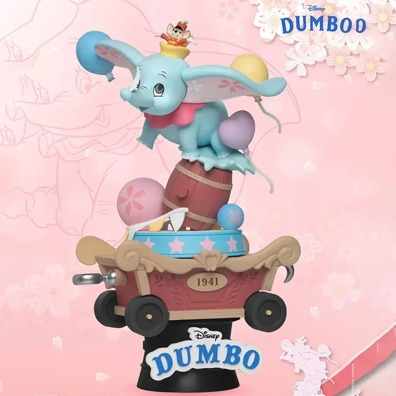 Kawaiii Disney Classics Sakura Series Dumbo Winnie Pooh Bear Action Figures Toys Cute Elephant Dolls Desktop Decor Kids Gift