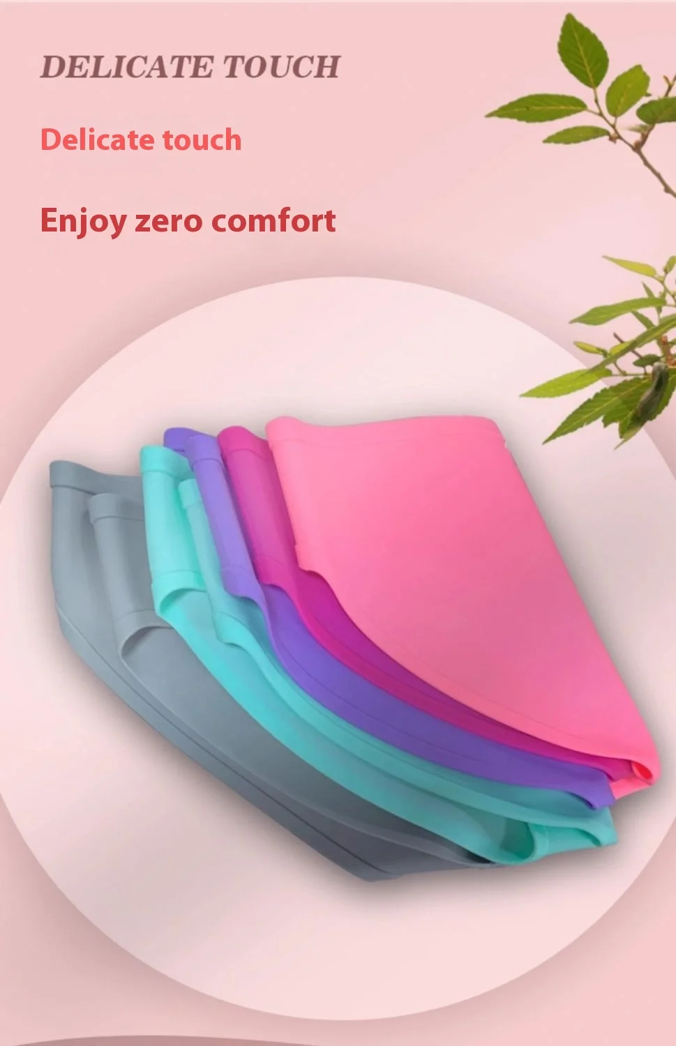 Silicone Waterproof Swimming Trunks Women Bikini Soft High Elastic Swimming Briefs Privacy Lady Soaking Prevent Infection Pants