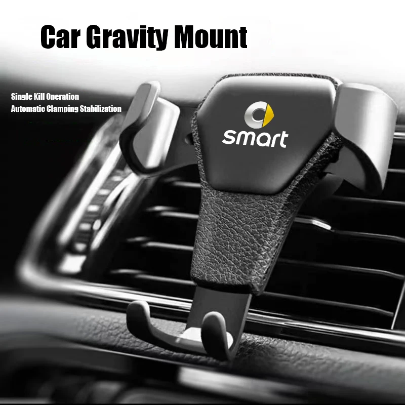 Für Smart Fortwo Forfour 451 453 450 452 454 Windschutzscheiben-Wischerhalterung Schwerkraft-Autotelefonhalter Lüftungsclip Handy-Ständer