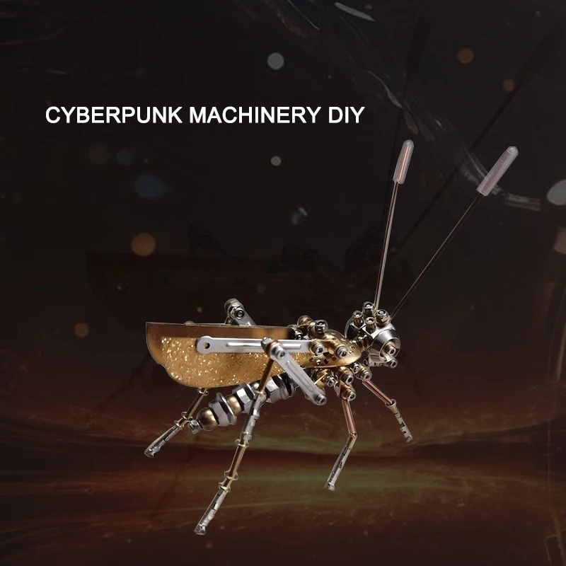 

Киберпанк-модель механического скорпиона-жук, металлический сборный конструктор, головоломка, набор для творчества, 3D-подарок для детей