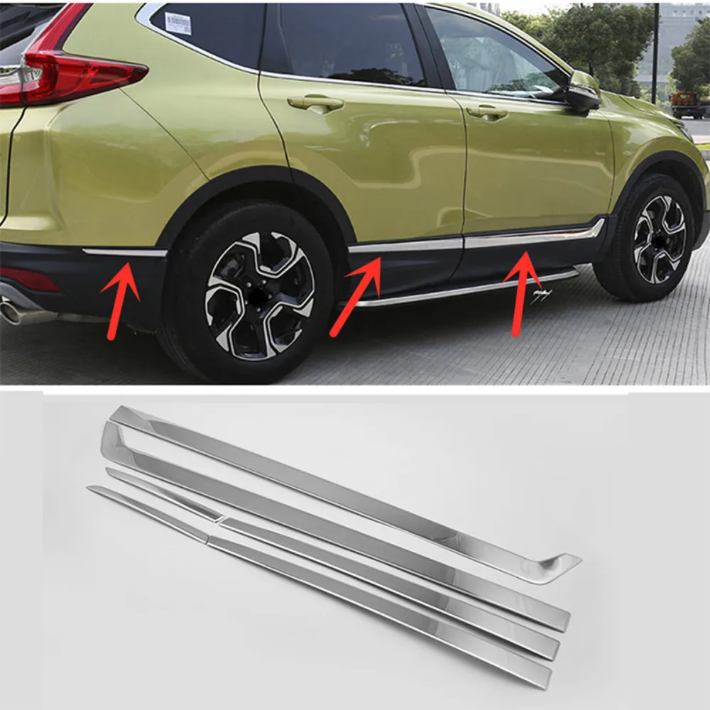 For Honda CR-V 2017-2022 Stainless Side Door Body Guard Molding sill Cover Trim