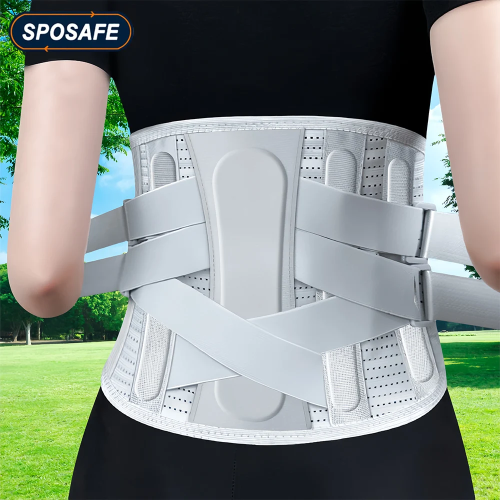 

Back Brace for Women Men with Ergonomic Curved Spine Support Splints for Work, Heavy Lifting,Sciatica,Lower Back Herniated Disc