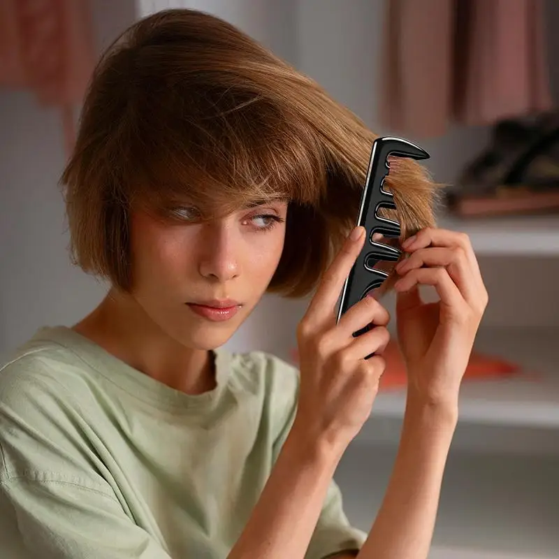 Volumenverstärkender Breitzehniger Haarwurzel-Hebekamm für Haarstyling und Entwirrung, geeignet für dickes, welliges Haar, Haushalts- und Salonwerkzeuge – Detail 10