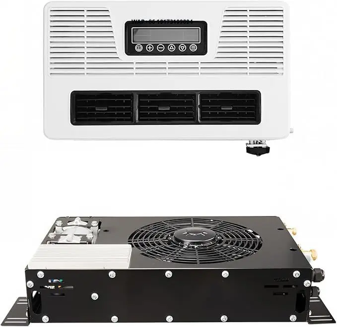 TELCOOL12V Universal Concealed Electric Air Conditioner, DC 12V Silent Air Conditioner for Campers, Trucks, Vans & Excavators