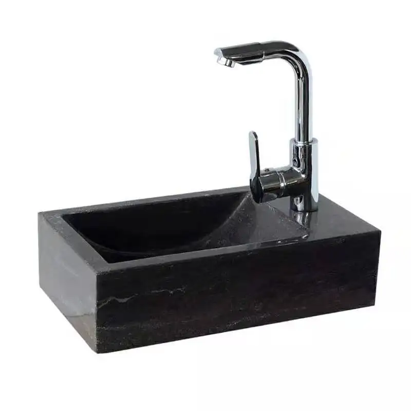

grey stone small, square modern gray hanging basin, Nordic small size, mini small wall-mounted washbasin.