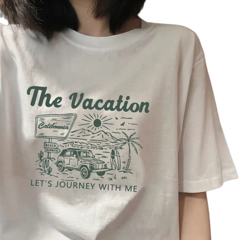 Trendiges Retro Japanisches Kurzarm-T-Shirt für Damen, Sommer-Design, Lässiges Studenten-Oberteil mit Rundhalsausschnitt