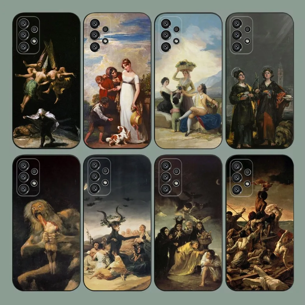 

Spain Francisco Goya Art Phone Case For Samsung Galaxy A20,A21s,A22,A31,A32,A52,A53,A72,73,A80,A91 Soft Black Cover