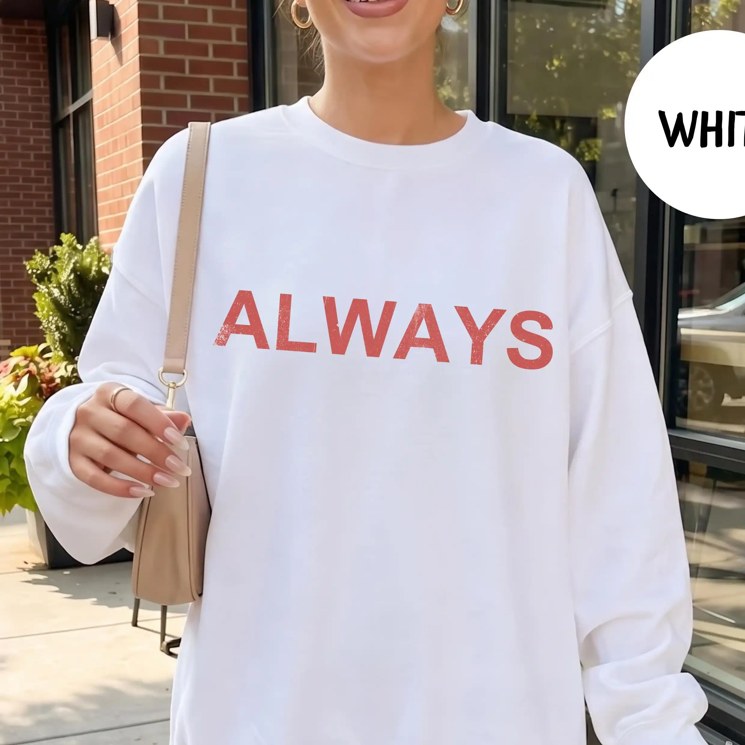 Always Sweatshirt TØP Inspired Crewneck, Clancy Era Music Sweater, Alt Indie Concert Apparel, Minimalist Fan Made Gift